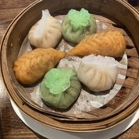 Assorted dim sum  at Tofu Vegan - Islington in North London