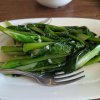 Seasonal vegetables in garlic sauce at Tofu Vegan - Islington in North London