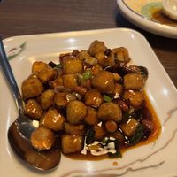 Gong bao chick’n with peanuts   at Tofu Vegan - Islington in North London