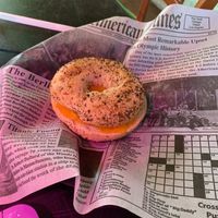 Vegan sausage sandwich   at Curiosity Coffee Bar in Columbia