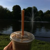 Almond shake. I liked it a lot! at Oliver Green - West in Amsterdam