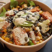 Cesar tempeh salad at Oliver Green - West in Amsterdam