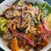 Mighty mushroom bowl (soo good!) at Oliver Green - West in Amsterdam