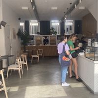 Inside (some seatings and toilet)  at Oliver Green - West in Amsterdam