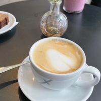 Cappuccino with almond milk  at Oliver Green - West in Amsterdam
