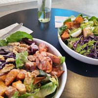 Lots of veggies. Loved the tempeh and sweet potatoes. at Oliver Green - West in Amsterdam