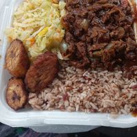 Veggie plate with veggie soy chunks. at I-Land Garden Grill in Union City