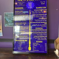 Menu  at Wizard Burger in Albany