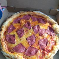 Salami Pizza at Vegan Pizza Project in Hamburg