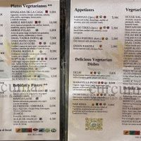 Menu / january ’22, dishes with the green (v) are vegan  at Curcumaa in Gran Canaria
