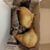 Two samosas, €5,95 at Curcumaa in Gran Canaria