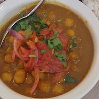 Chana masala at Curcumaa in Gran Canaria
