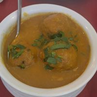 Kofta curry at Curcumaa in Gran Canaria