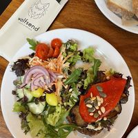 Hummus and grilled vegetables sandwich  at Wolfsend in Zaandijk