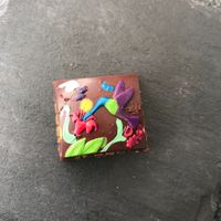 Salted caramel chocolate outside  at The Perfect Pair-Coffee & Chocolate in Bajo Boquete