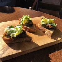 Marinated courgettes  at The Flying Stag in Ballater