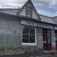 Shop front at Braemar Chocolate Shop in Braemar