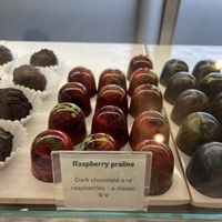Raspberry praline  at Braemar Chocolate Shop in Braemar