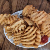 waffle fries at Cliff's Taphouse in Kansas City