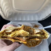 Breakfast crane  at Take Two Cafe in Schenectady