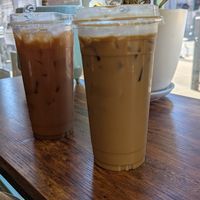 Iced latte and Iced chai at Take Two Cafe in Schenectady
