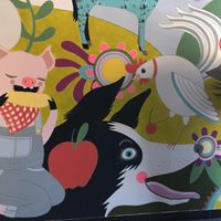 Wall mural #Veganuary at Herbie Butcher's Fried Chicken in Minneapolis