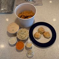 L bucket  #Veganuary at Herbie Butcher's Fried Chicken in Minneapolis