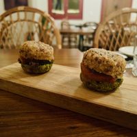 Pesto and sun dried tomato brotinhas   at Brota in Rio De Janeiro