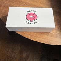 Nice packaging  at Happy Donuts in Bergen