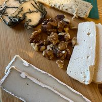 The blue cheese is amazing!! at O Viso Ecovillage in Ourol
