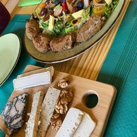 Cheese and croquetas at O Viso Ecovillage in Ourol