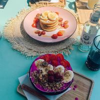 Smoothie bowls and pancakes  at Blossom in Leiden