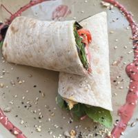 Gluten free hummus wrap   at Blossom in Leiden
