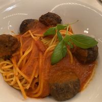 Spaghetti with Impossible meatballs   at Walt Disney World - Tony's Town Square Restaurant in Lake Buena Vista