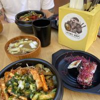 Vegan menu for lunch at Kong Bap in Toulouse