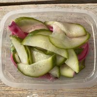 'Zuurgoed', pickled vegtables.  at Geeta's Keukentje in Goes