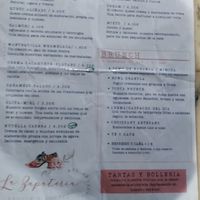 Menu at La Zapatería del Abuelo in Ourense