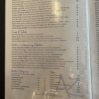 Menu page 2. The little V’s are vegan options.   at Azitra in Raleigh