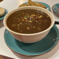 Huge black bean soup! So good!  at Koki in Durham