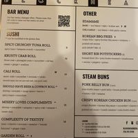 Menu, vegan options clearly labeled or noted can be made vegan at Blockhead Beerworks in Valparaiso