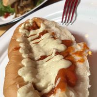 Hot dogs and burguers  at Perro Rojo in Guadalajara