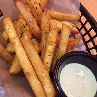 Fries with your favorite dressing at Perro Rojo in Guadalajara