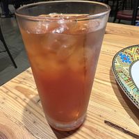 Iced tea was cinnamon flavor, Yumm!  at Addissae in Asheville