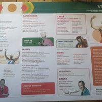 The full vegan menu at Lounges - Tretho Lounge in St Ives