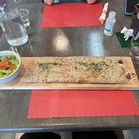 Vegetarian crepe made vegan which included vegan cheese at Red Bud Cafe in Daytona Beach
