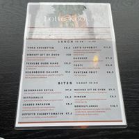 De lunchkaart at Hotel Kogerstaete Restaurant in De Koog