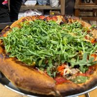 Hard to tell, but it had a lot of toppings!  at Lake Tahoe AleWorX  in Stateline