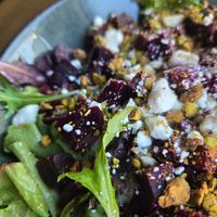 Pistachio beet salad at Bar Hygge in Philadelphia