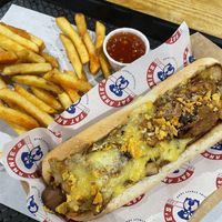 The Texas Jack hotdog. Out of this world.  at Fat Annie's in Leeds