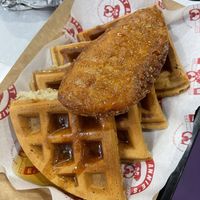 Chicken + waffles   at Fat Annie's in Leeds